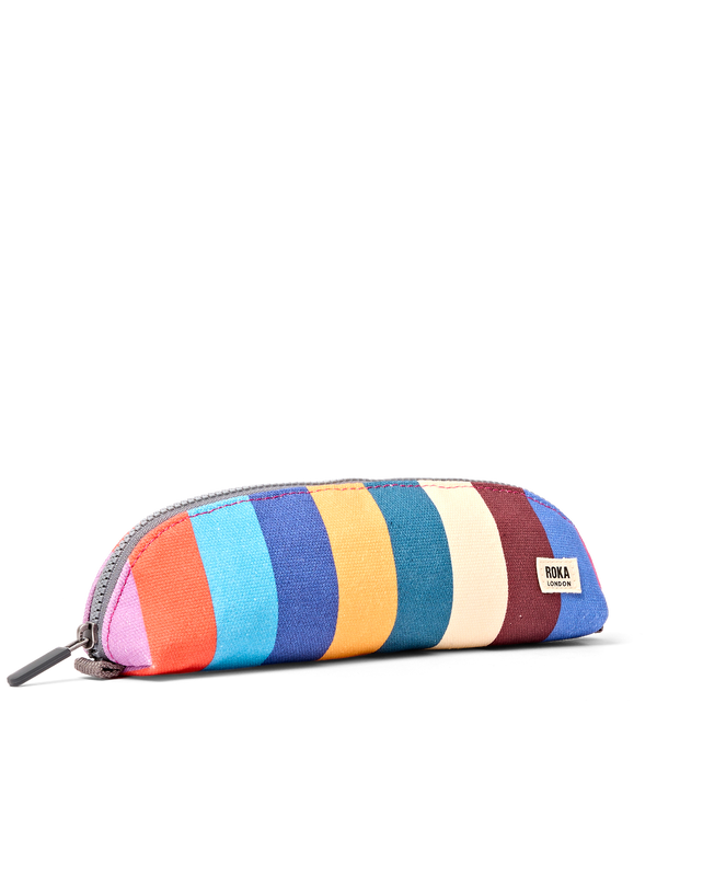 Tate Pouch in Wide Stripe Multi