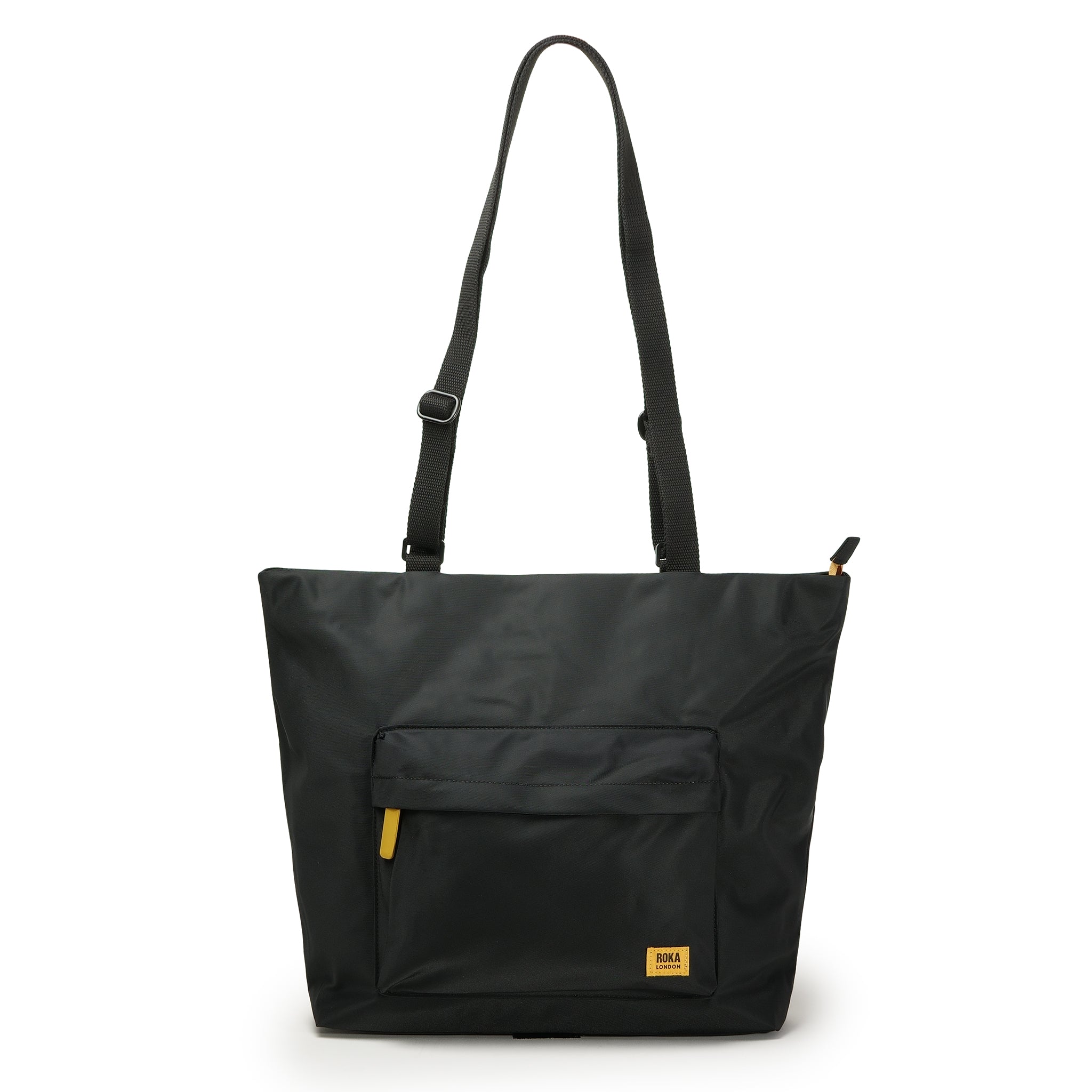 All Black Trafalgar Tote Bag in Corn – ROKA London