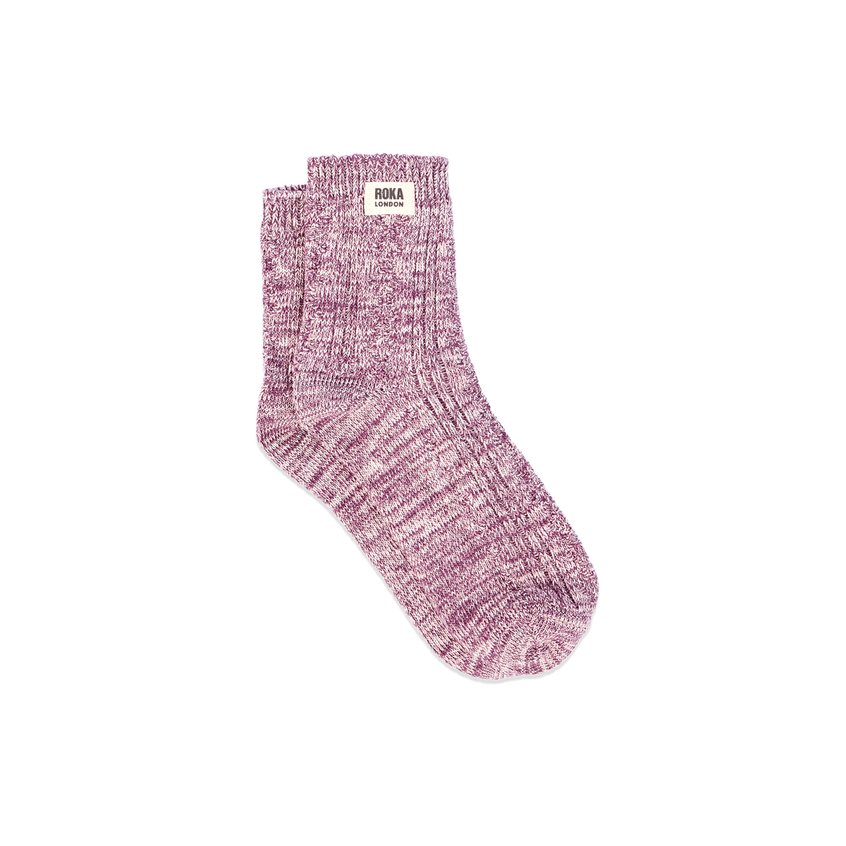 Wallace Crew Socks for Women in Berry