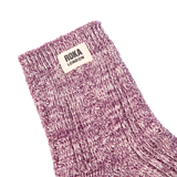 Wallace Crew Socks for Women in Berry