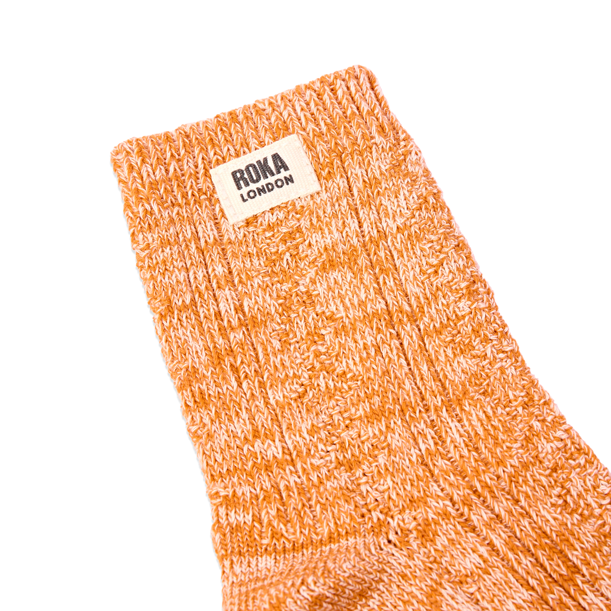 Wallace Crew Socks for Women in Burnt Orange