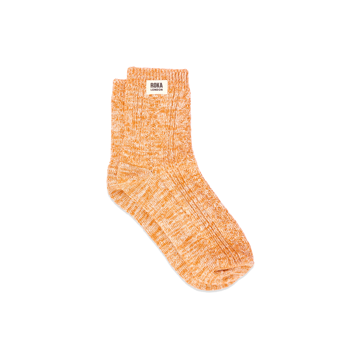 Wallace Crew Socks for Women in Burnt Orange