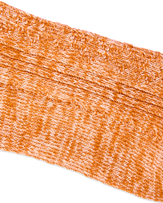 Wallace Crew Socks for Women in Burnt Orange