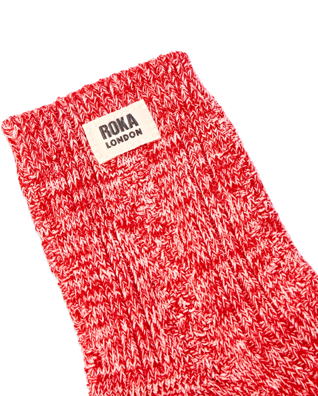 Wallace Crew Socks for Women in Cranberry