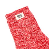 Wallace Crew Socks for Women in Cranberry