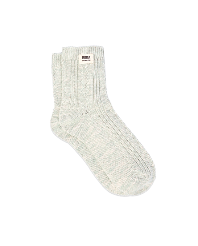 Wallace Crew Socks for Women in Mist