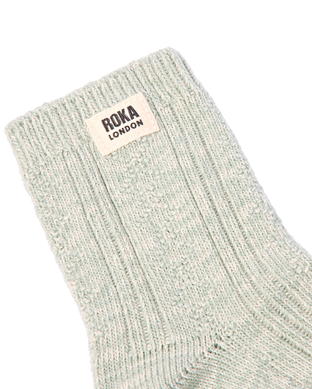 Wallace Crew Socks for Women in Mist
