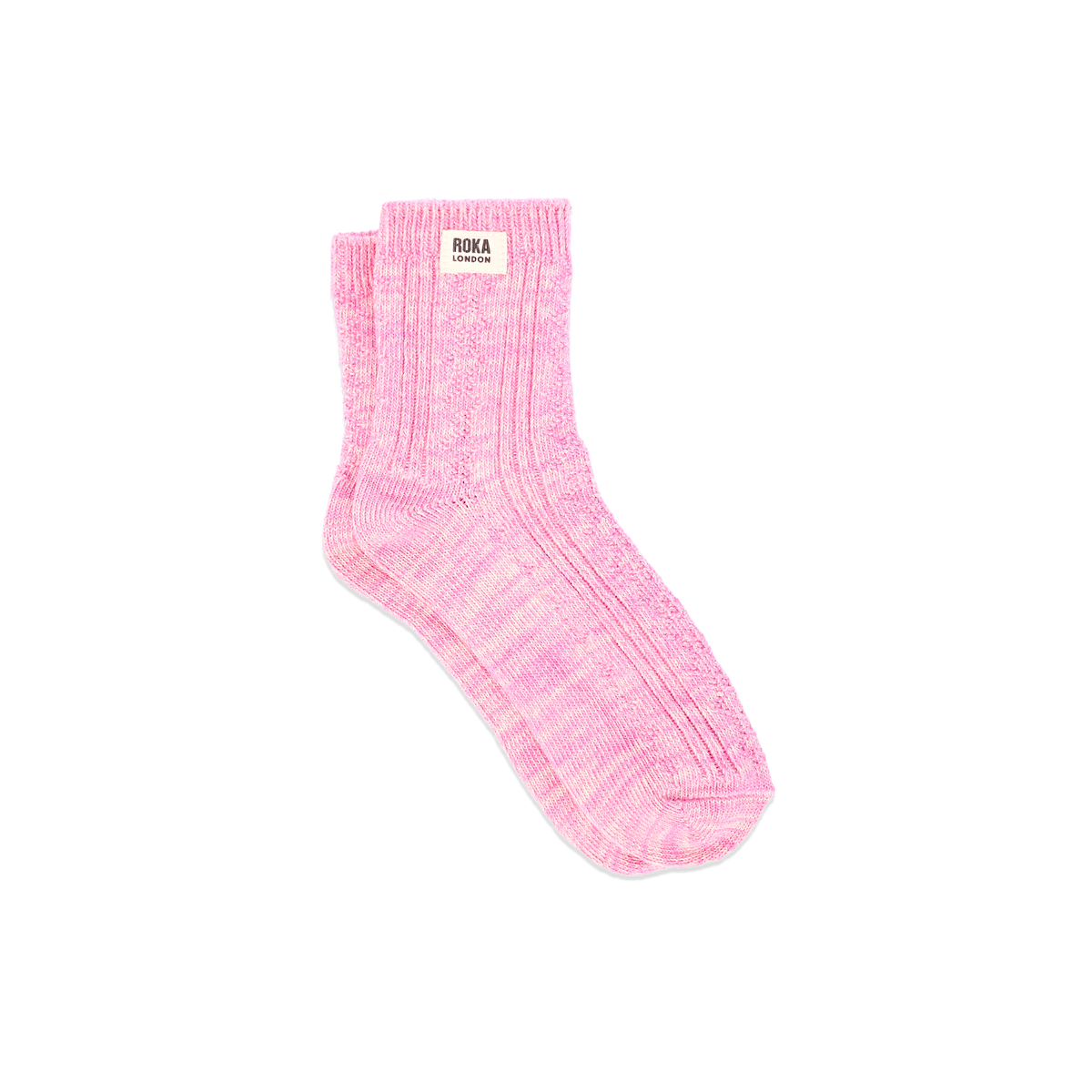 Wallace Crew Socks for Women in Pink Carnation