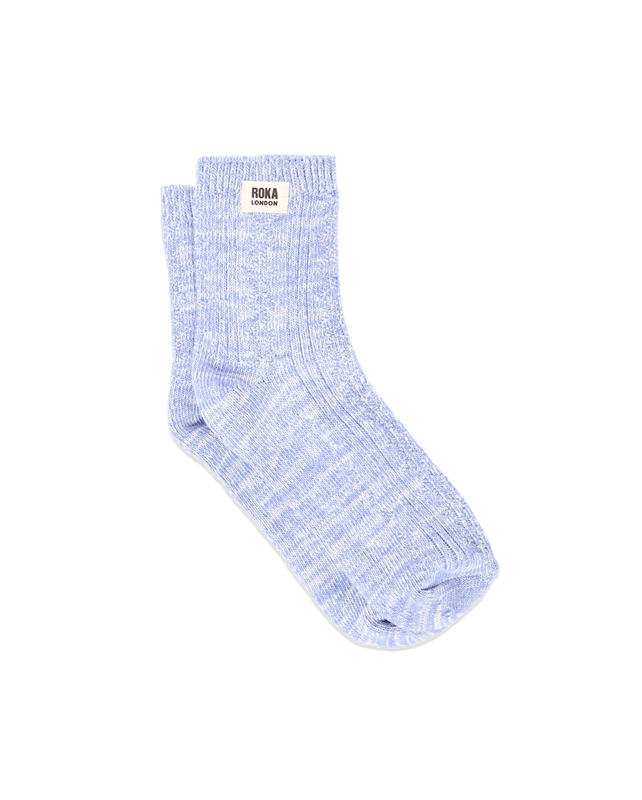 Wallace Crew Socks for Women in Thistle