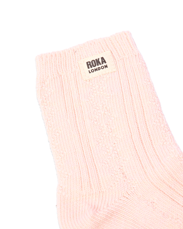 Wallace Crew Socks for Women in Transcendent Pink