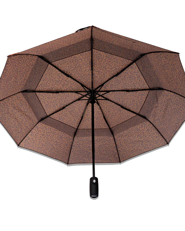 Waterloo Umbrella in Brown Mini Leopard