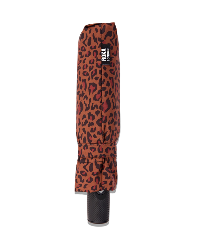 Waterloo Umbrella in Brown Mini Leopard