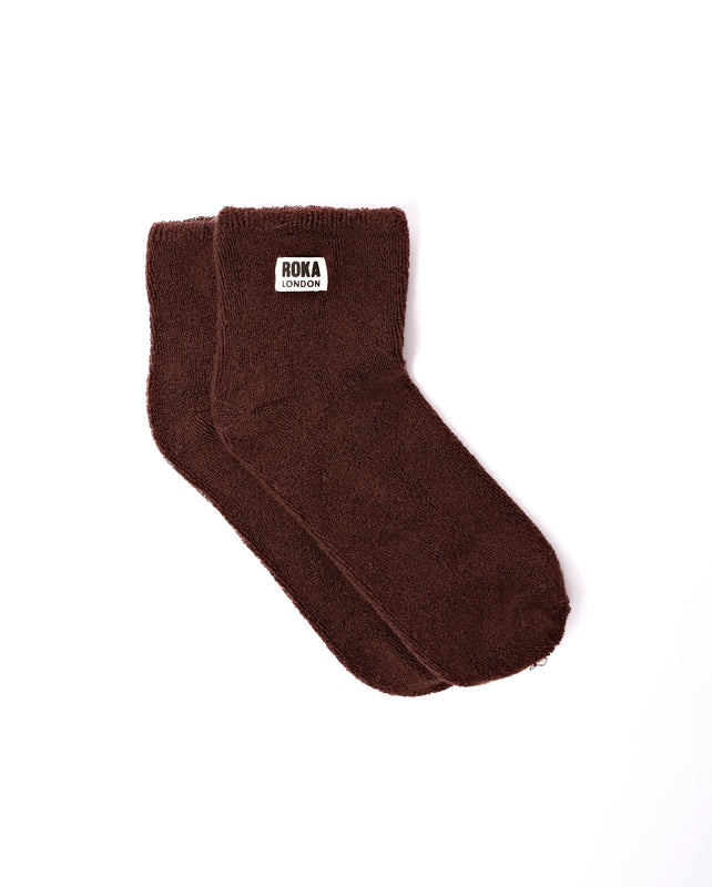 Watford Crop Socks for Women in Coco
