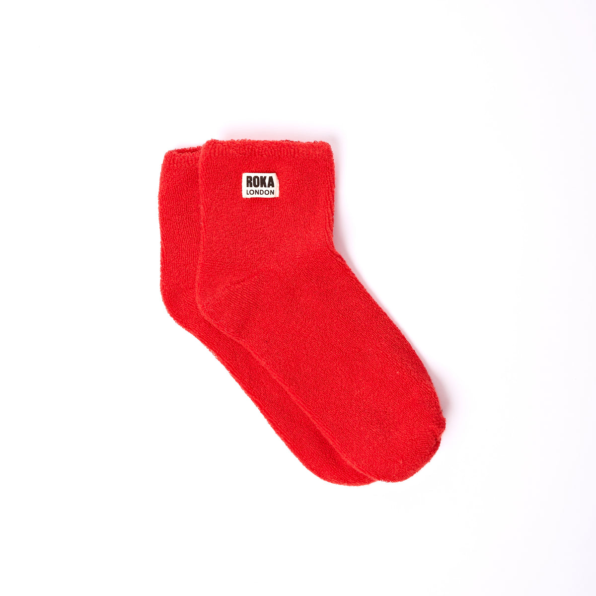 Watford Crop Socks for Women in Cranberry