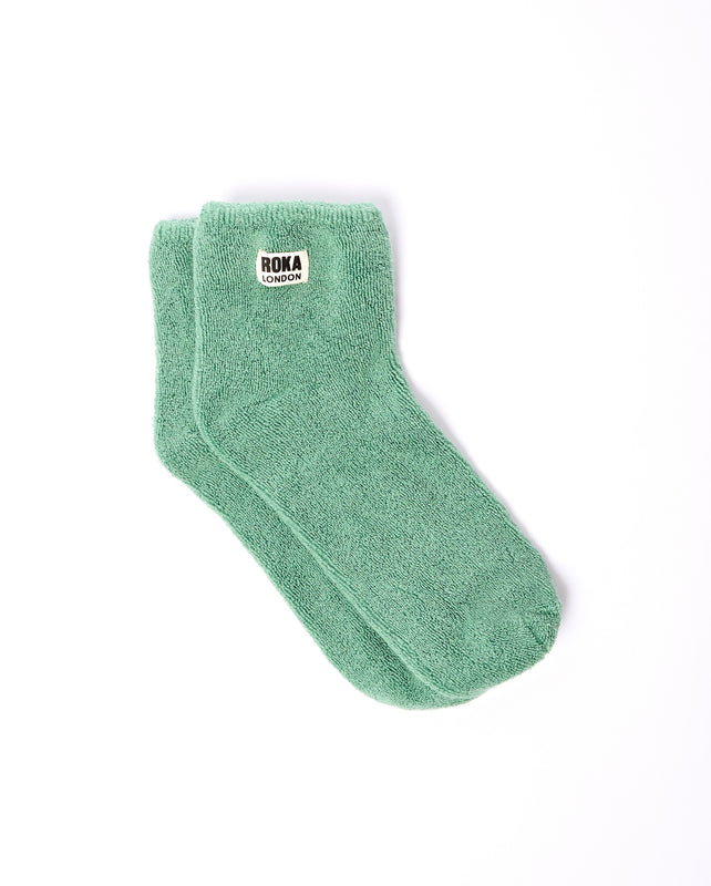 Watford Crop Socks for Women in Matcha