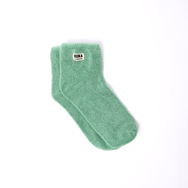 Watford Crop Socks for Women in Matcha