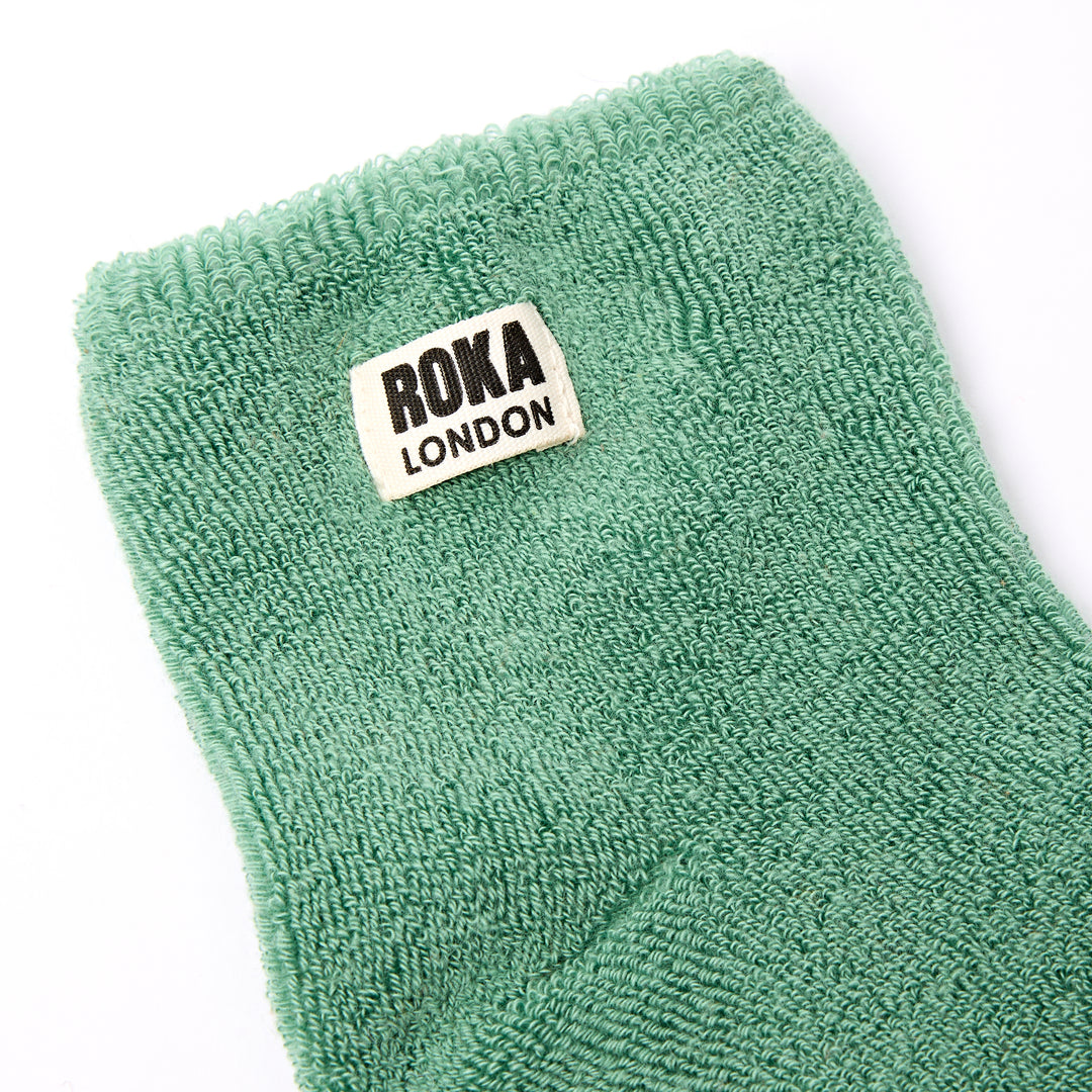 Watford Crop Socks for Women in Matcha