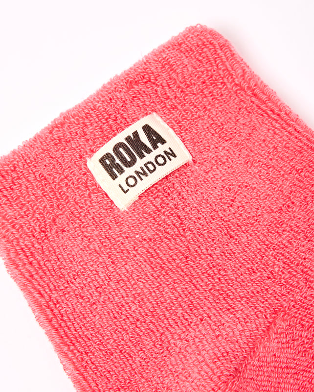 Watford Crop Socks for Women in Coral