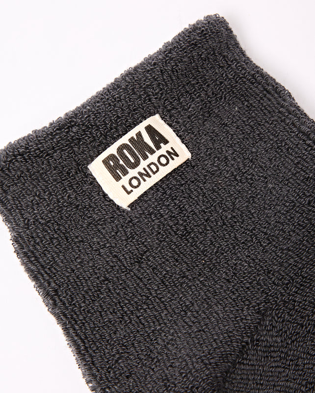 Watford Crop Socks for Women in Faded Black
