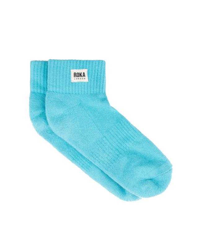 Wembley Ankle Socks for Women in Aquatic Awe