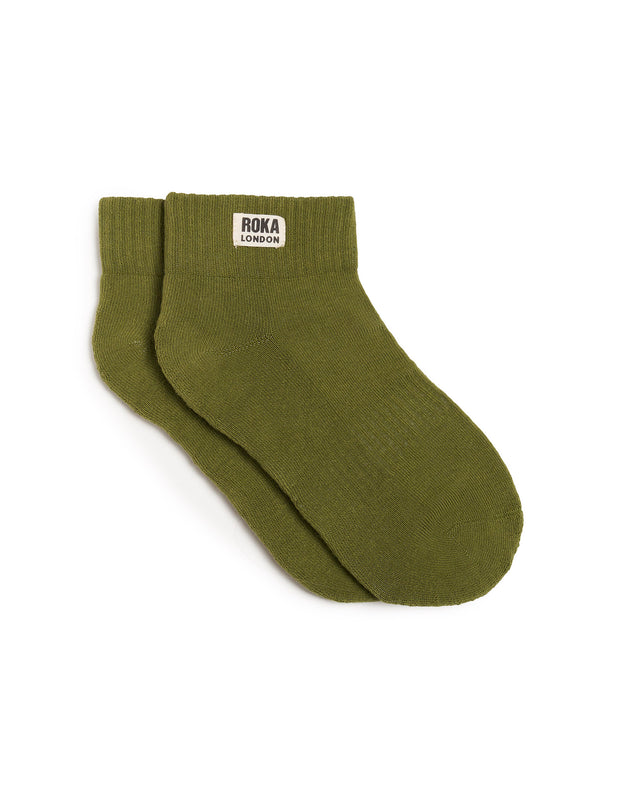 Wembley Ankle Socks for Women in Avocado