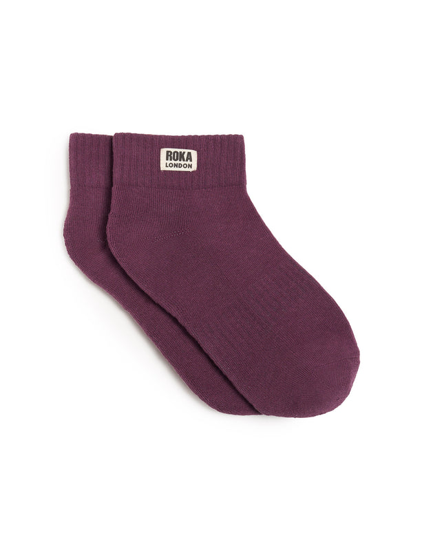 Wembley Ankle Socks for Women in Berry