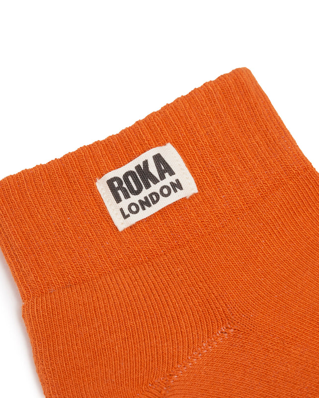 Wembley Ankle Socks for Women in Burnt Orange