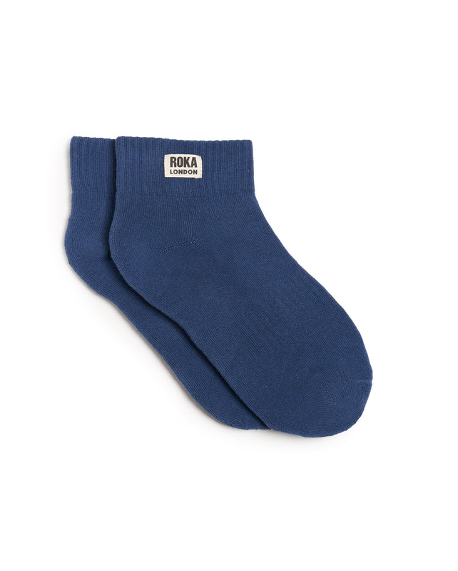 Wembley Ankle Socks for Women in Coastal Blue
