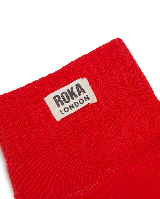 Wembley Ankle Socks for Women in Cranberry