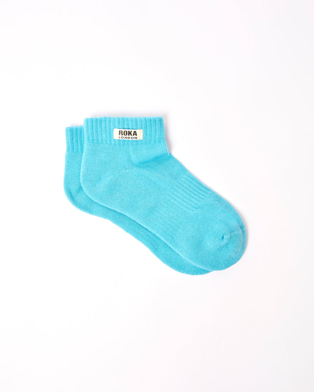 Wembley Ankle Socks for Kids in Aquatic Awe