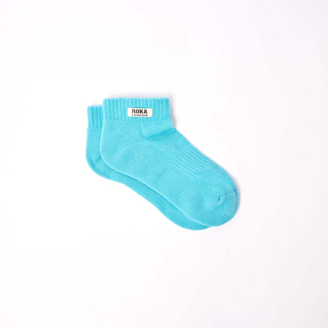 Wembley Ankle Socks for Kids in Aquatic Awe
