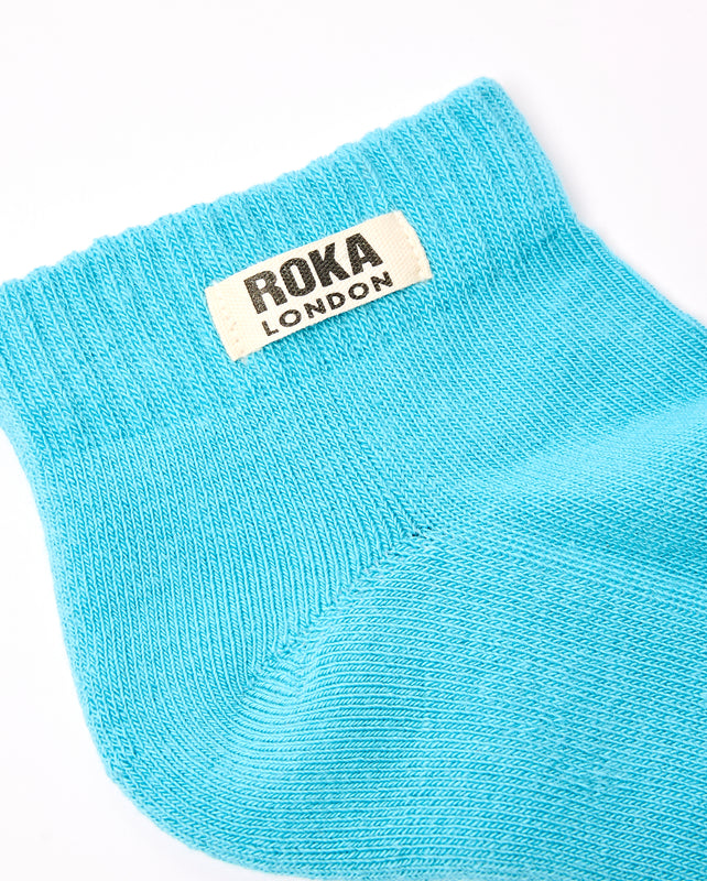 Wembley Ankle Socks for Kids in Aquatic Awe