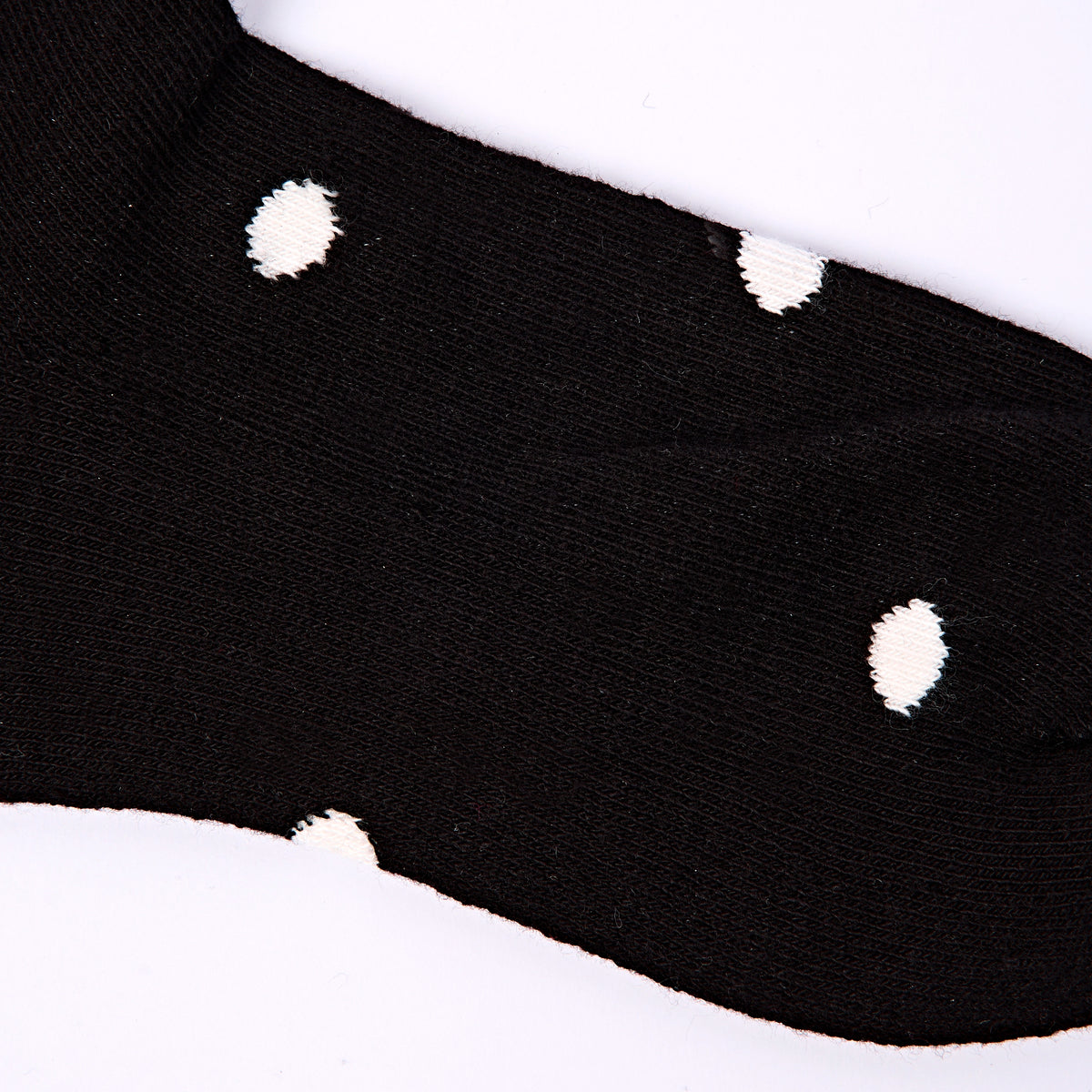 Wembley Ankle Socks for Kids in Black Dot