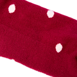 Wembley Ankle Socks for Kids in Granita Red Dot