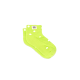 Wembley Ankle Socks for Kids in Lime Dot