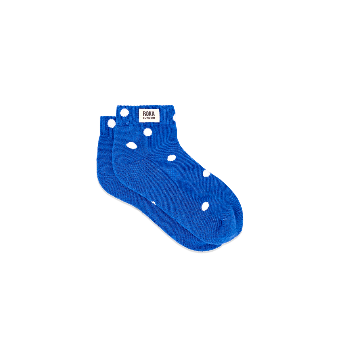 Wembley Ankle Socks for Kids in Malibu Blue Dot