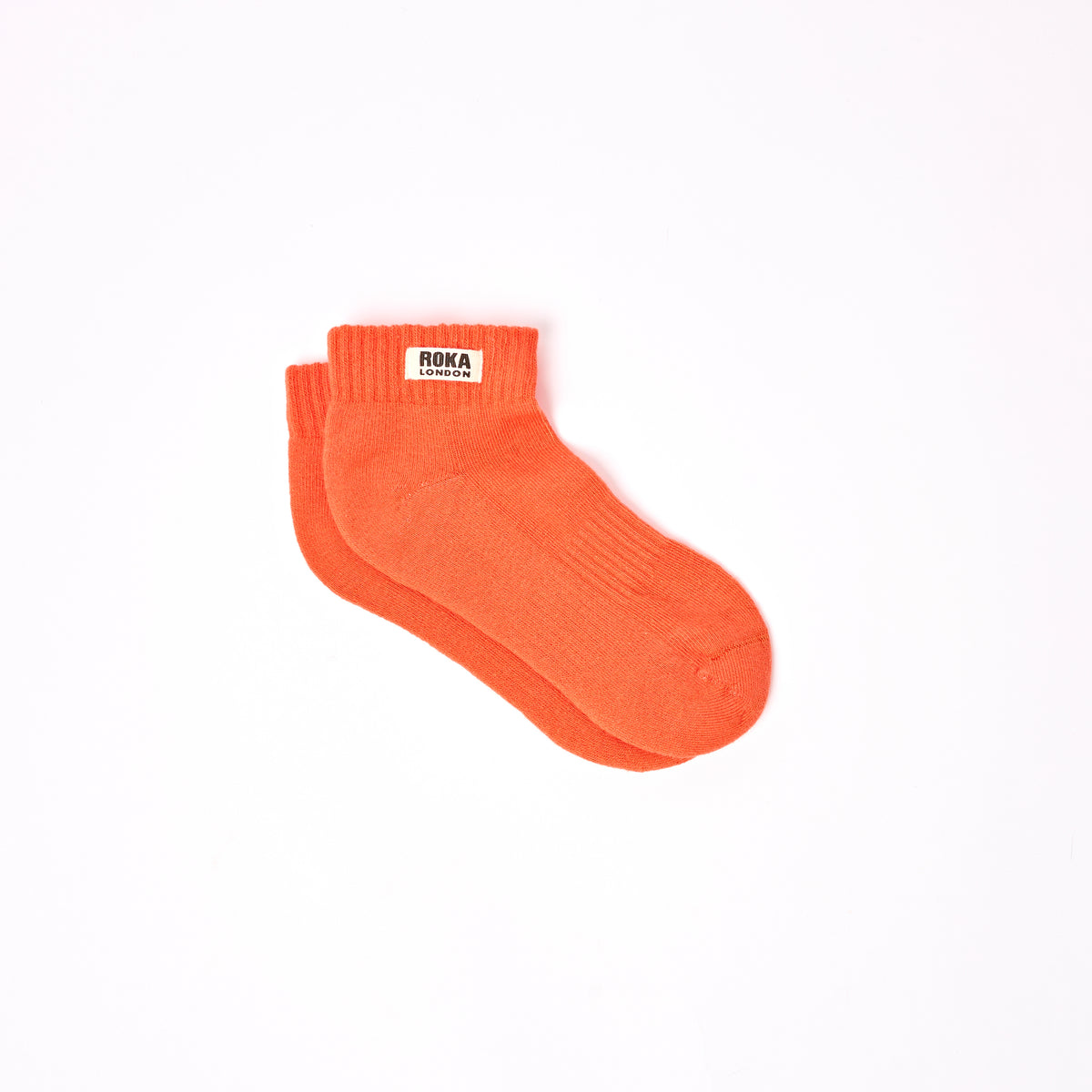 Wembley Ankle Socks for Kids in Mandarin