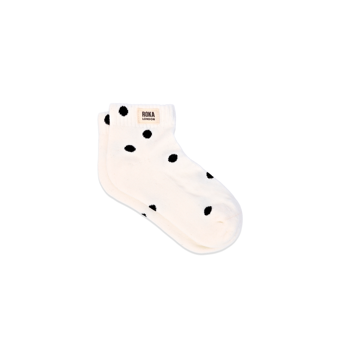 Wembley Ankle Socks for Kids in Marshmallow Dot