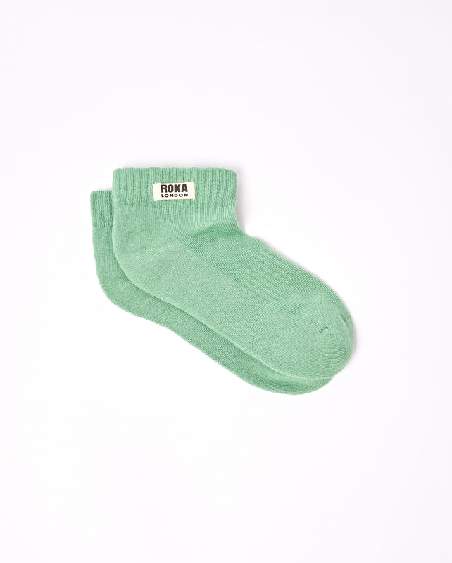 Wembley Ankle Socks for Kids in Matcha