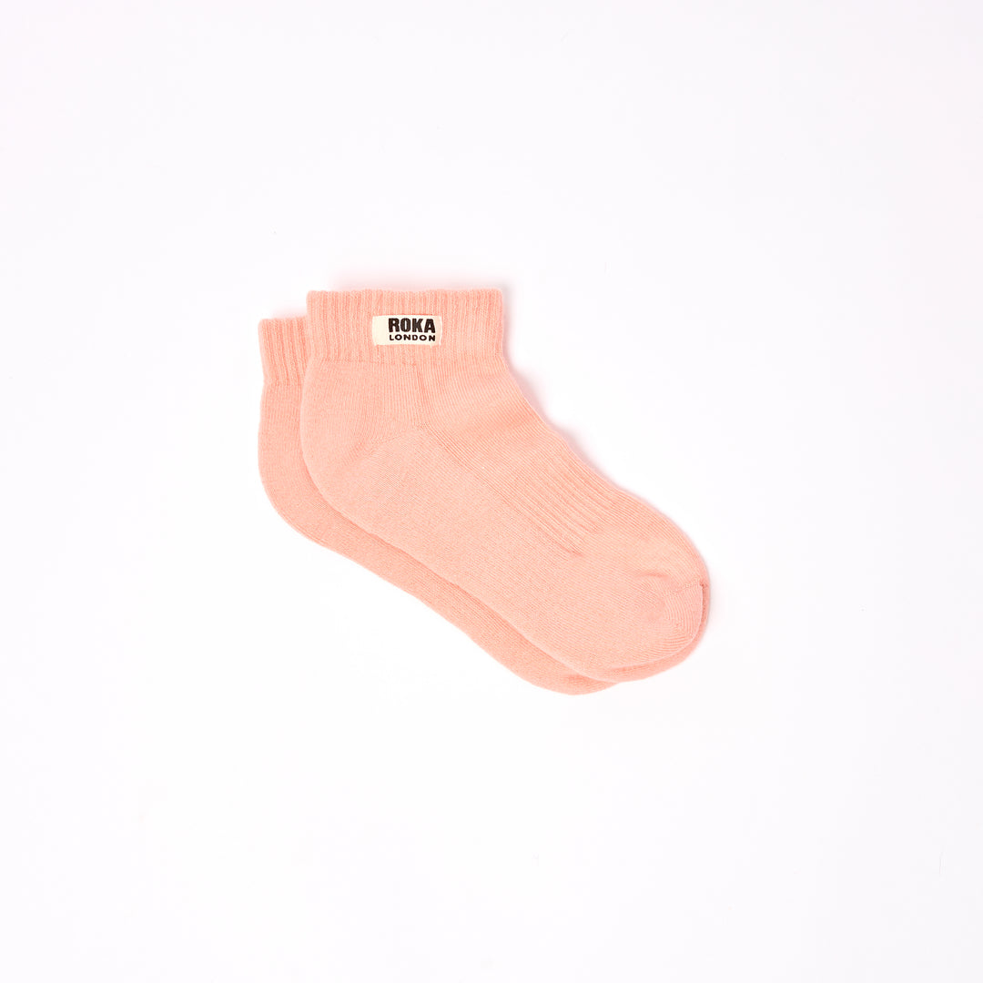 Wembley Ankle Socks for Kids in Nougat
