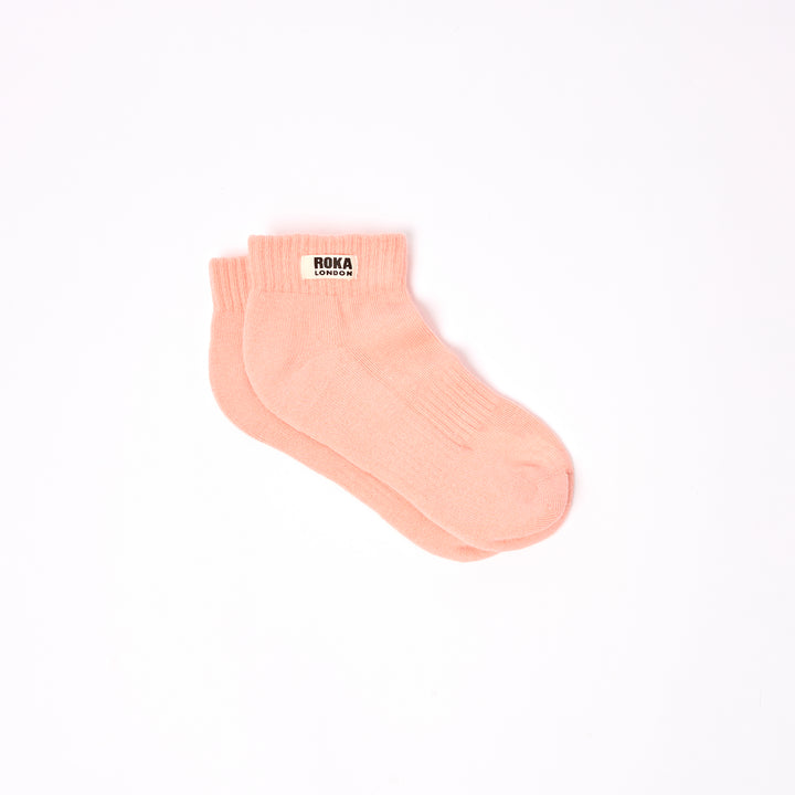 Wembley Ankle Socks for Kids in Nougat