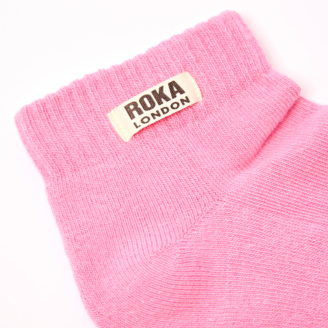 Wembley Ankle Socks for Kids in Pink Carnation