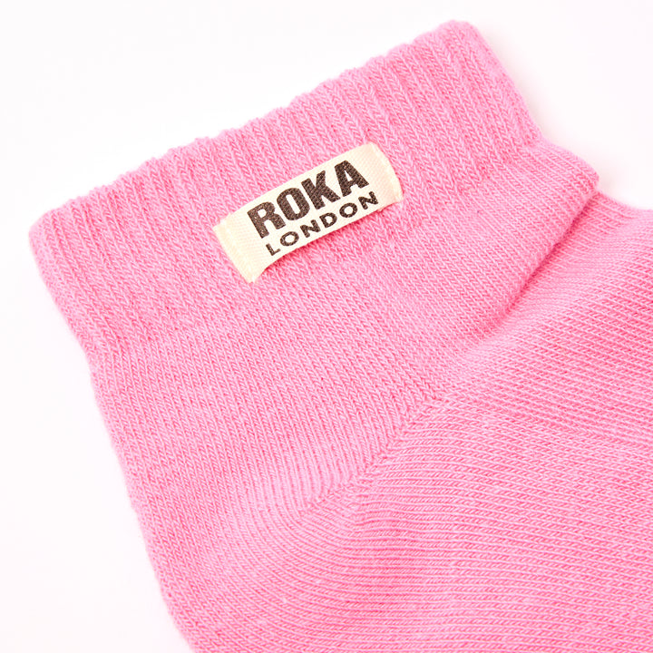 Wembley Ankle Socks for Kids in Pink Carnation
