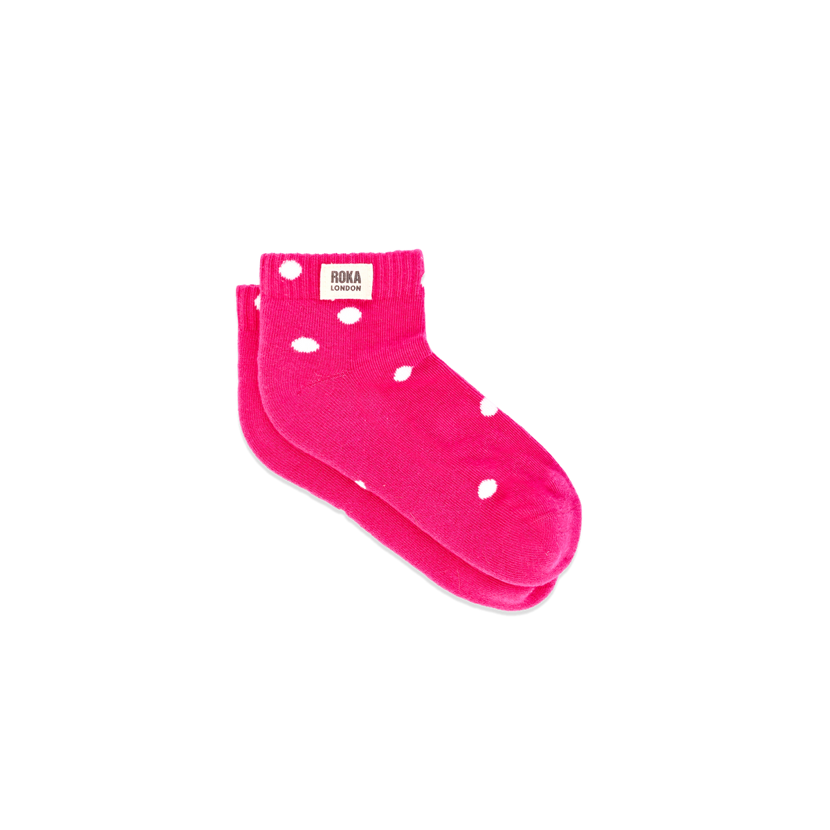 Wembley Ankle Socks for Kids in Pink Dot