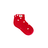 Wembley Ankle Socks for Kids in Scarlet Dot