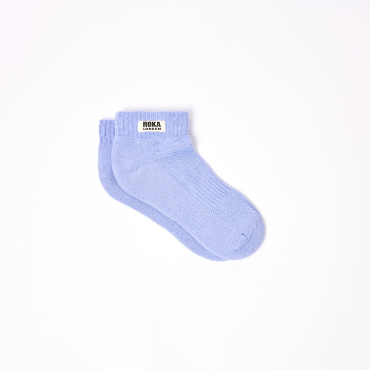 Wembley Ankle Socks for Kids in Thistle