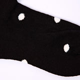 Wembley Ankle Socks for Kids in Black Dot