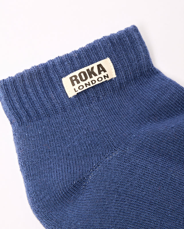 Wembley Ankle Socks for Kids in Coastal Blue