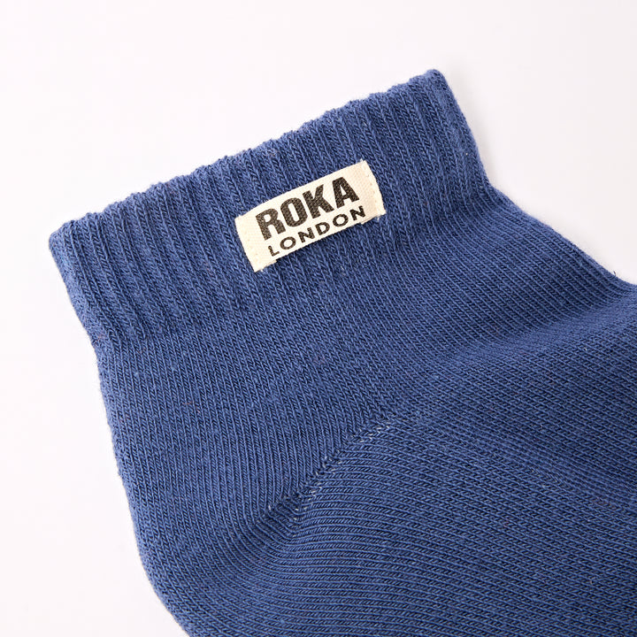 Wembley Ankle Socks for Kids in Coastal Blue