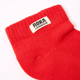 Wembley Ankle Socks for Kids in Cranberry